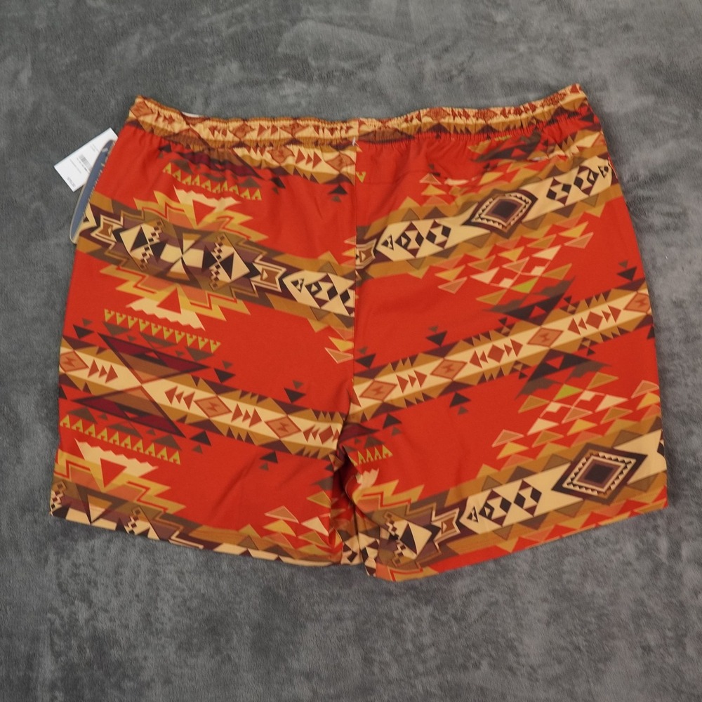 Pendleton Red And Brown Patterned Swim Trunks - image 7